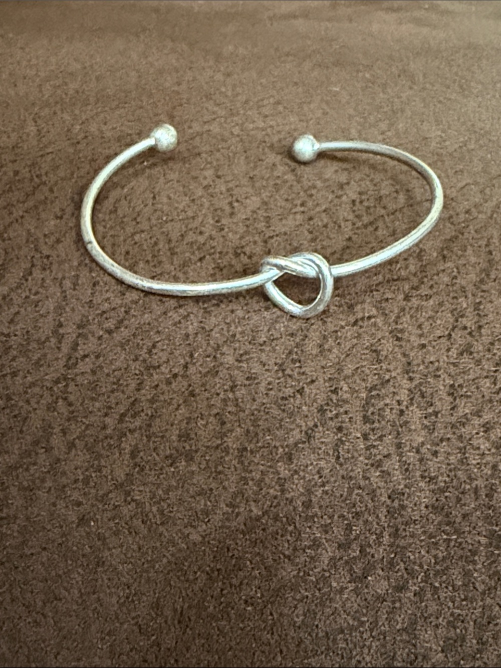 Silver Knot Open Cuff Bracelet - Women's Jewelry